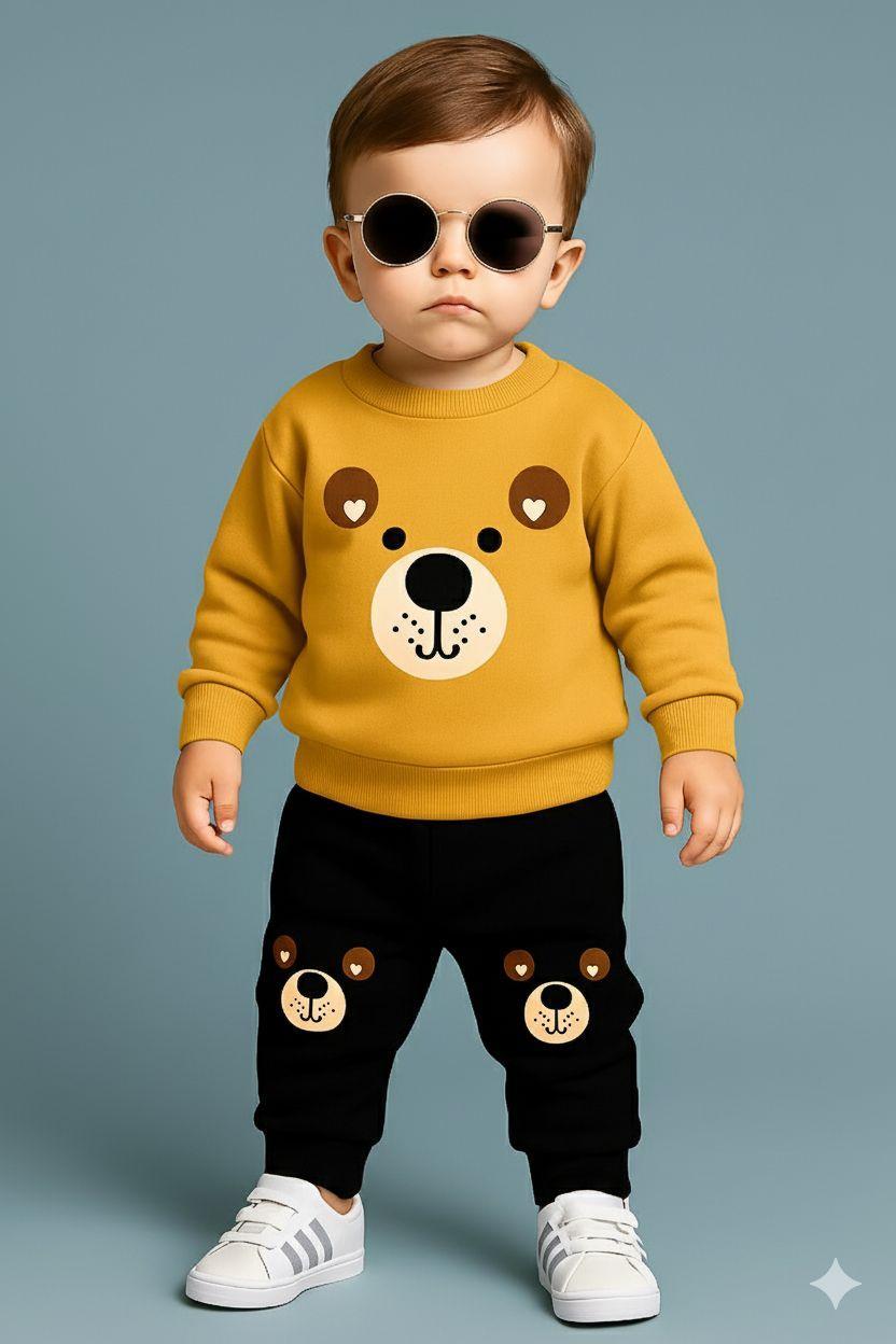 2 Pcs Boy's Polyester  Sweatshirt PrintedTracksuit
