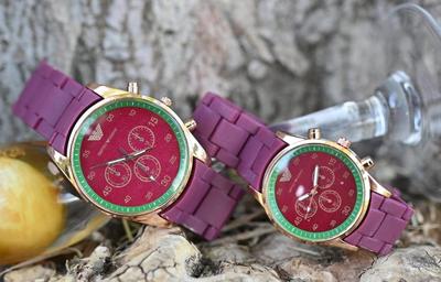 Stainless Steel Quartz Couple Watches - 2 Pcs Unisex Analogue Timepieces