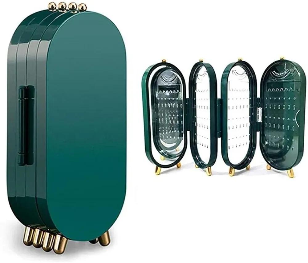 Green Aluminium Plated Jewellery Box - 1 Pc Storage Solution