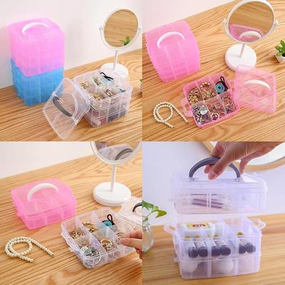 1 Pc Pink and White Easy To Wear Jewellery Box