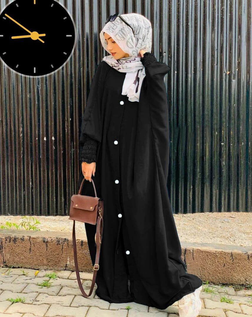 Georgette Full Abaya - 1 Pcs Classic Women's Wear