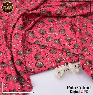 2 Pcs Women's Unstitched Embroidered Suit