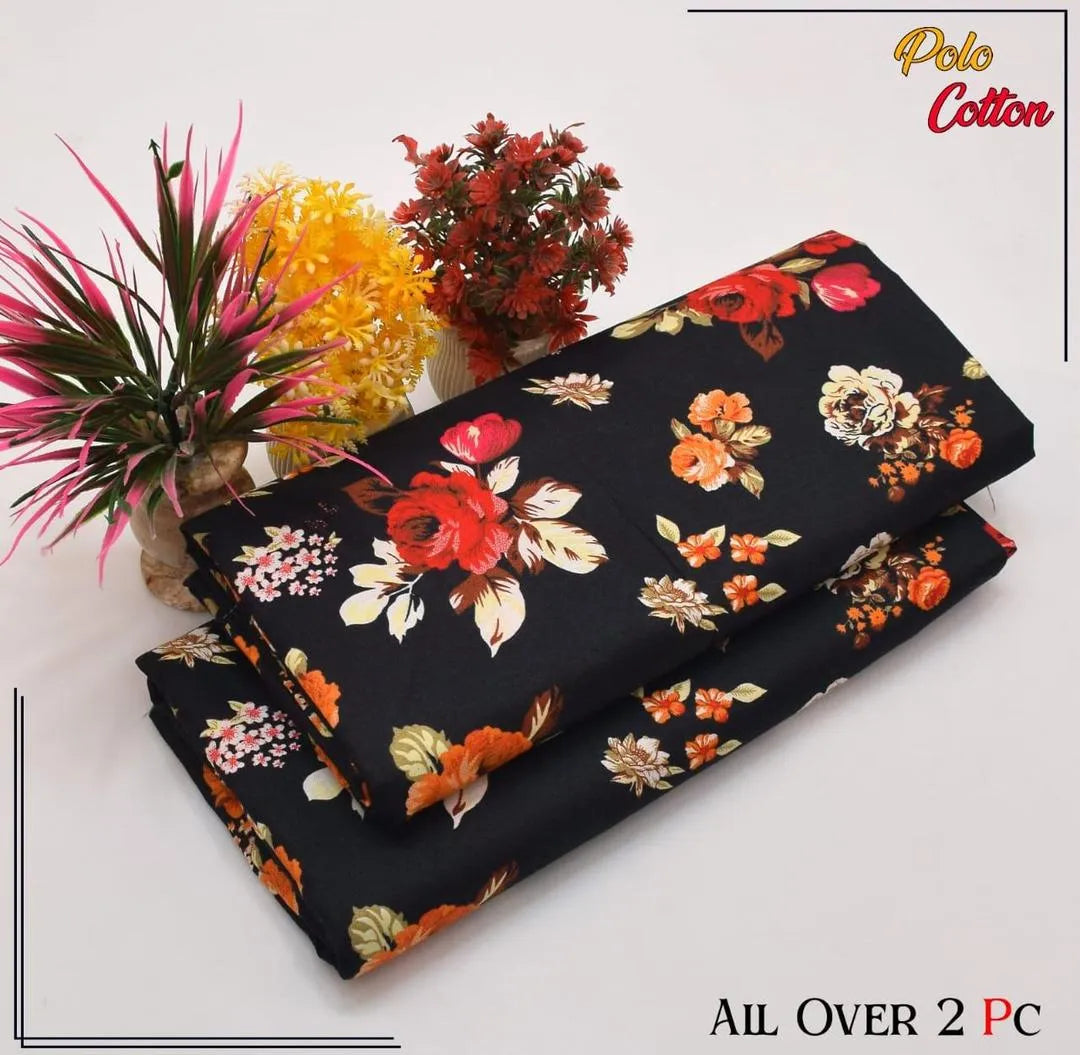 2 Pcs Women's Unstitched Printed Suit 33 style