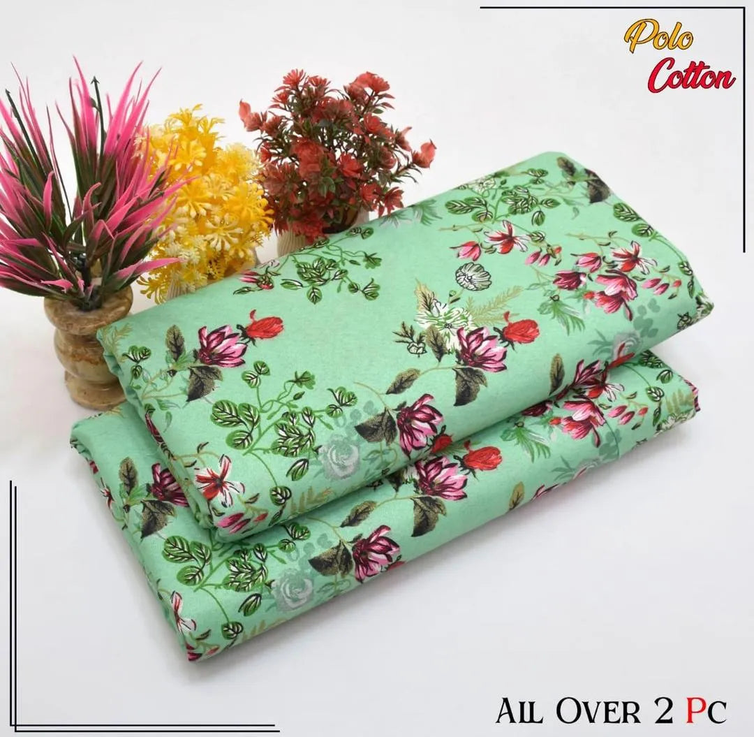 2 Pcs Women's Unstitched Printed Suit 33 style