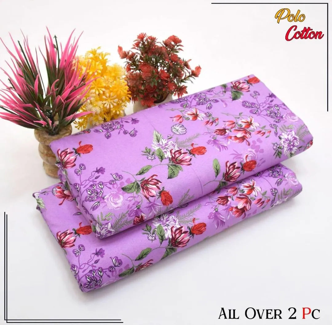 2 Pcs Women's Unstitched Printed Suit 33 style