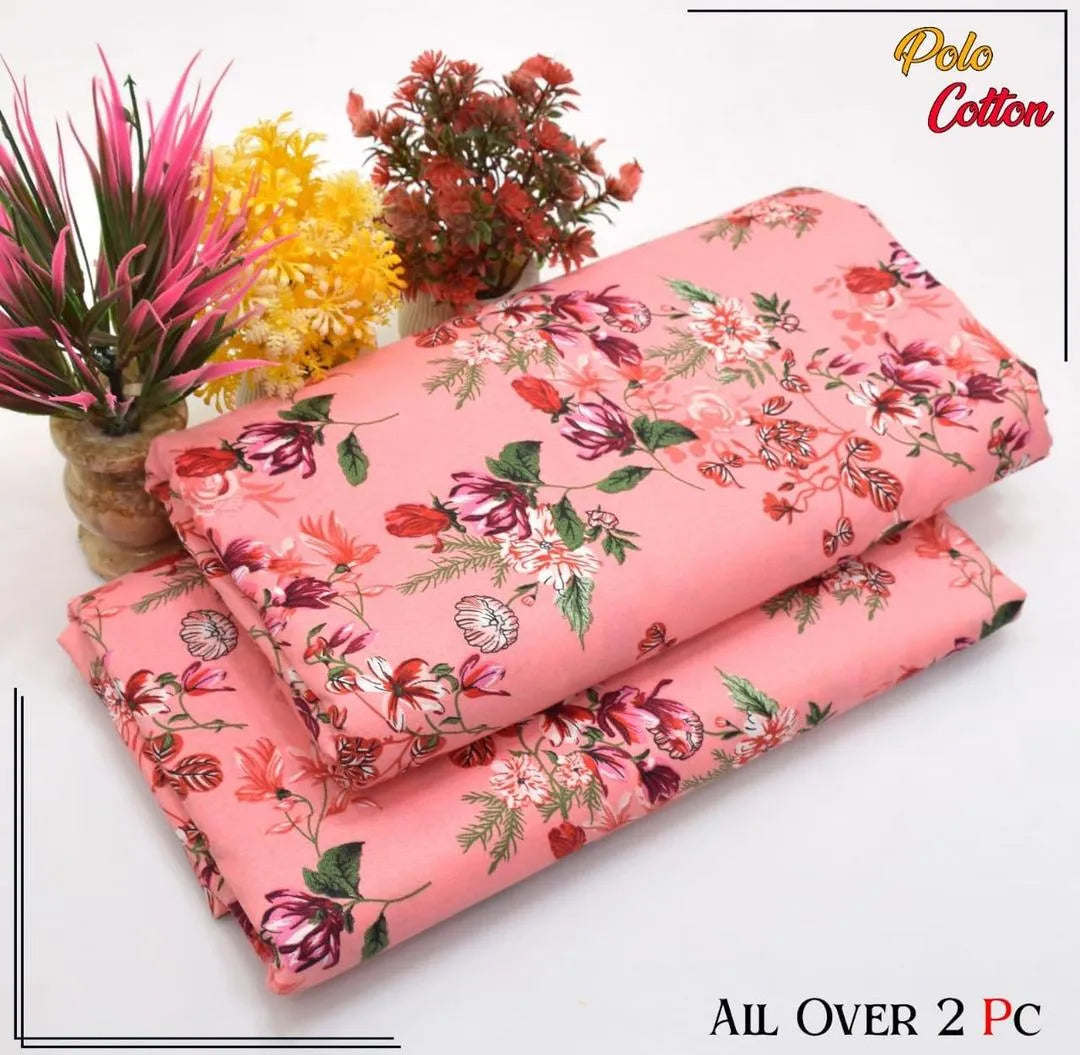 2 Pcs Women's Unstitched Printed Suit 33 style