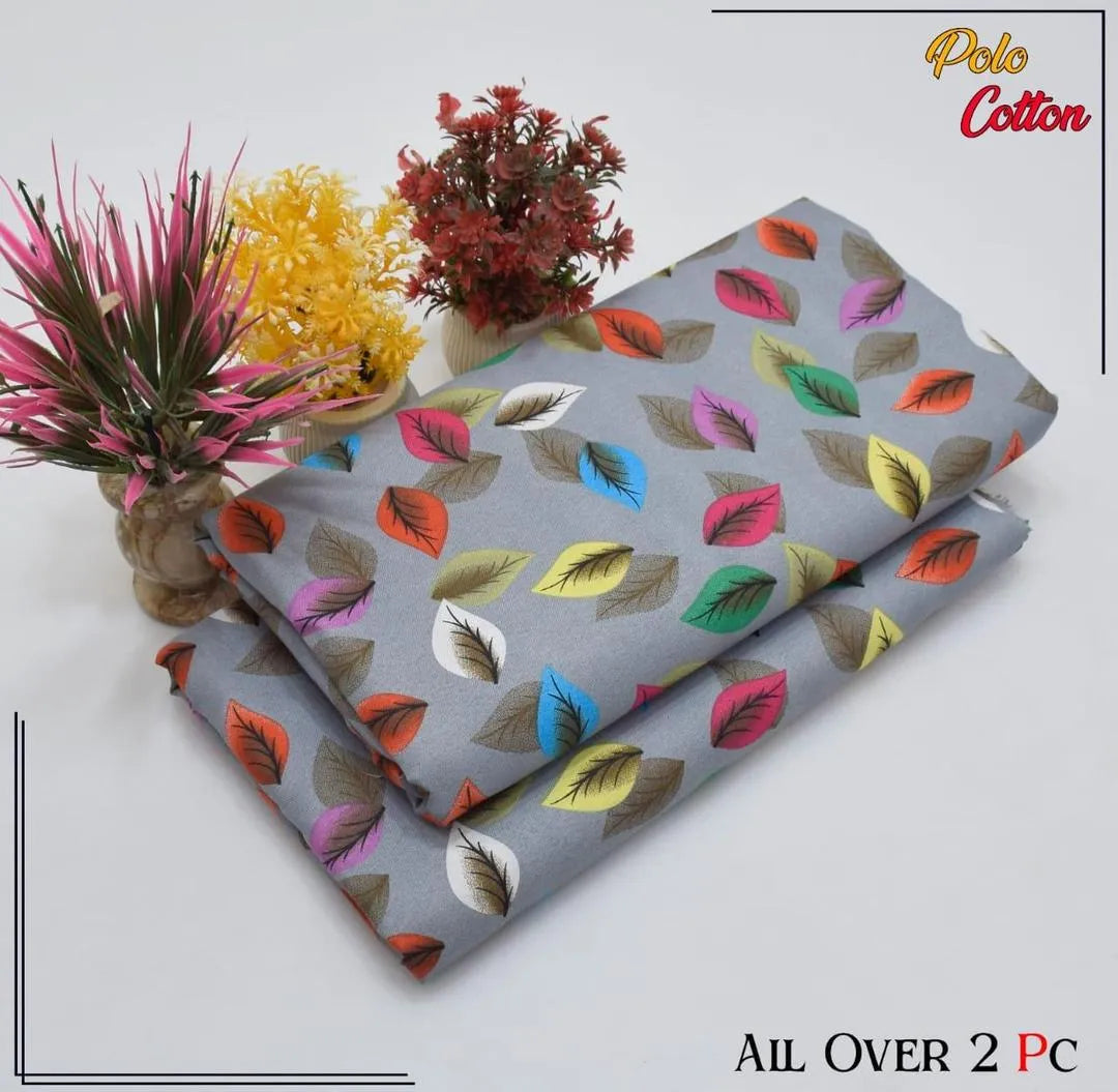 2 Pcs Women's Unstitched Printed Suit 33 style