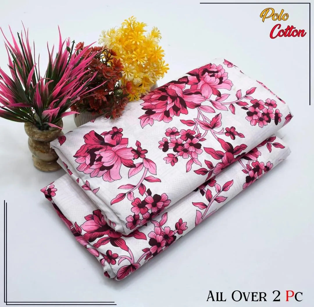 2 Pcs Women's Unstitched Printed Suit 33 style