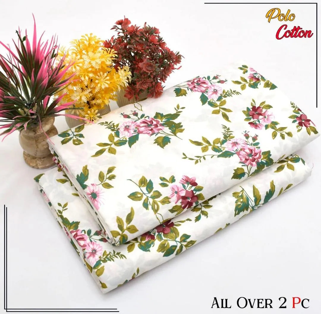 2 Pcs Women's Unstitched Printed Suit 33 style