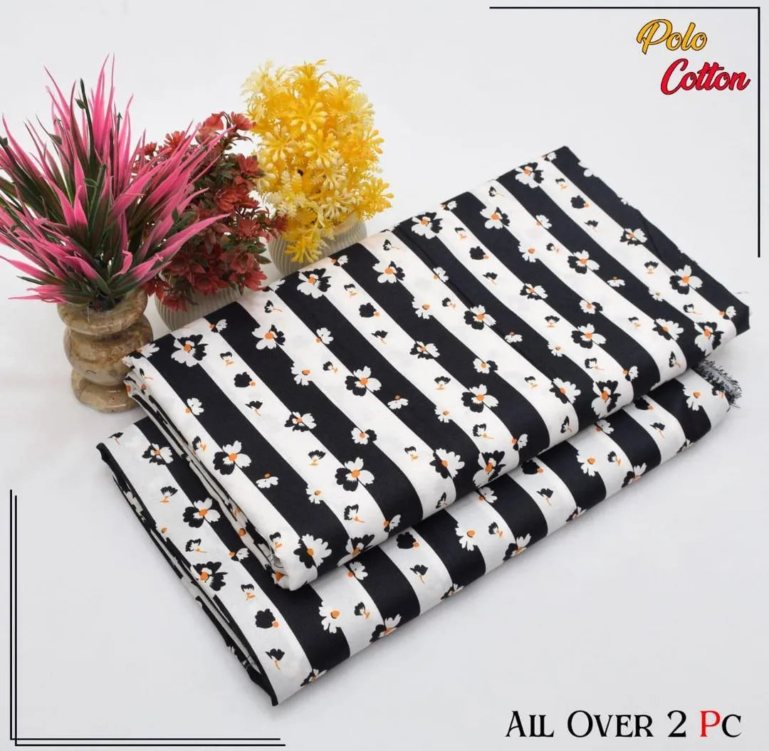 2 Pcs Women's Unstitched Printed Suit 33 style