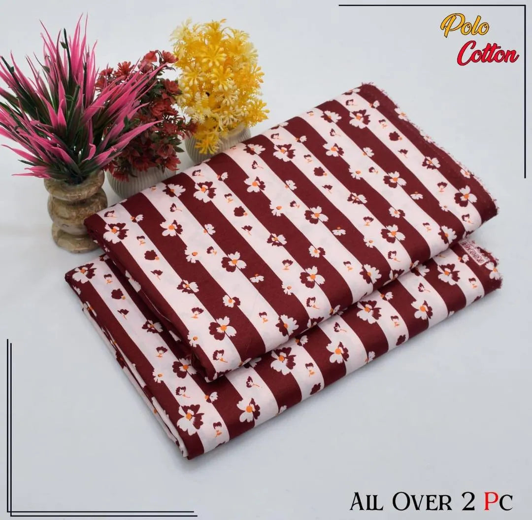 2 Pcs Women's Unstitched Printed Suit 33 style