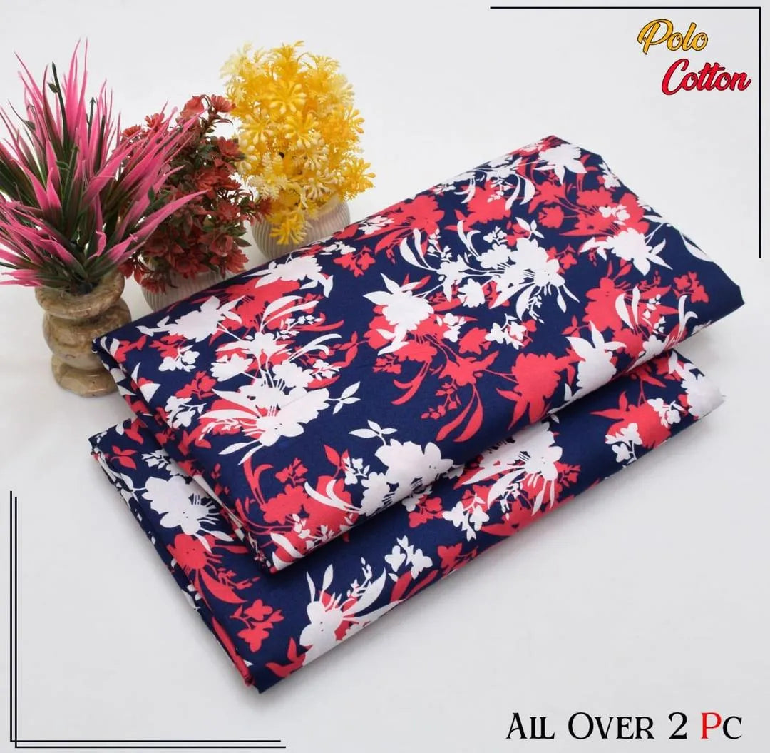 2 Pcs Women's Unstitched Printed Suit 33 style
