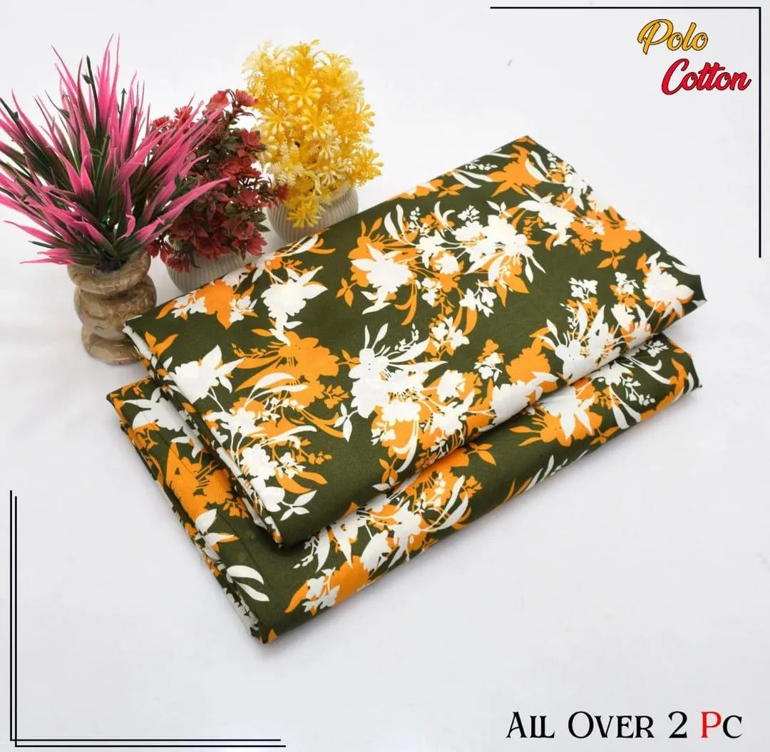 2 Pcs Women's Unstitched Printed Suit 33 style