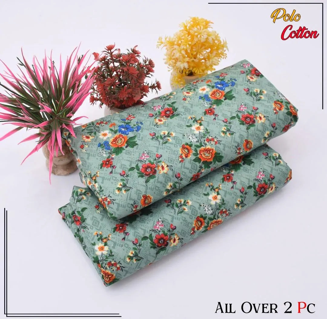 2 Pcs Women's Unstitched Printed Suit 33 style