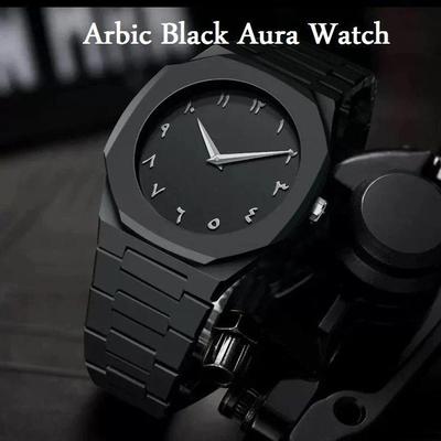 Black Arabic Aura Watch