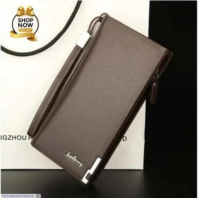 Stylish Brown & Black Leather Wallet for Boys and Girls - 1 Pc