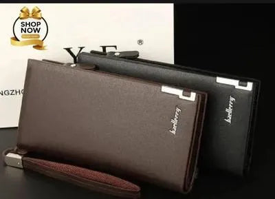 Stylish Brown & Black Leather Wallet for Boys and Girls - 1 Pc
