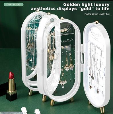 Stylish Multicolor Jewellery Stand - 1 Pc Marble Design