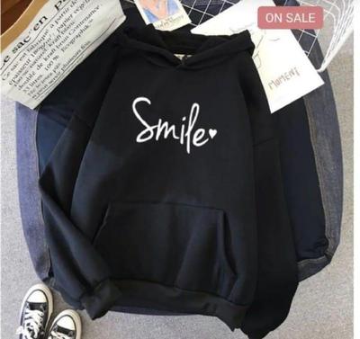 1 Pc Women's Stitched Fleece Printed Sweat Shirt