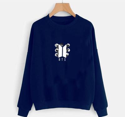 1 Pc Women's Stitched Fleece Printed Sweat Shirt