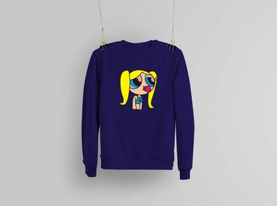 1 Pc Women's Stitched Fleece Printed Sweat Shirt