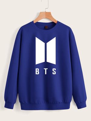 1 Pc Women's Stitched Fleece Printed Sweat Shirt