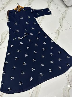 Georgette Embroidered Full Abaya