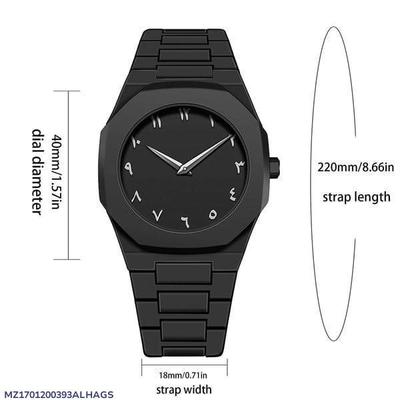 Men's Quartz Analogue Watch - 1 Pc, Stylish Timepiece