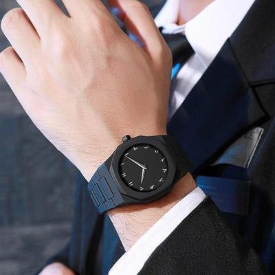 Men's Quartz Analogue Watch - 1 Pc, Stylish Timepiece