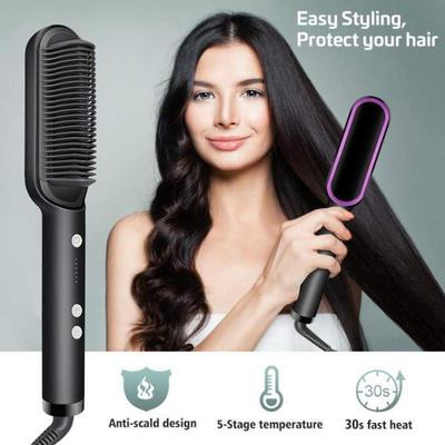 Frizz Therapy Hair Straightener Brush