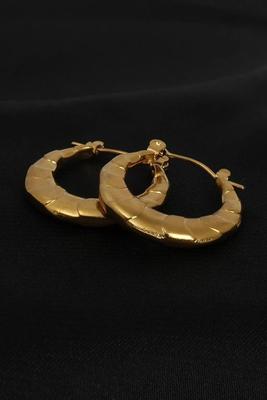 Textured Hoop Earrings - Bold & Timeless