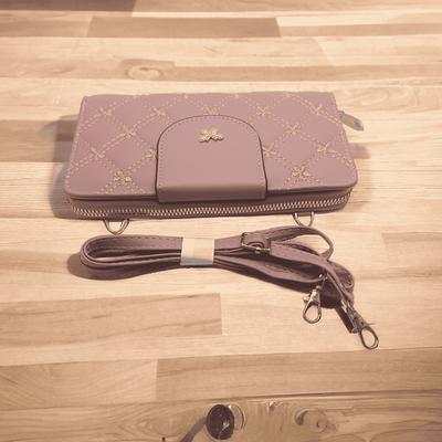 Women's PU Leather Embroidered Clutch