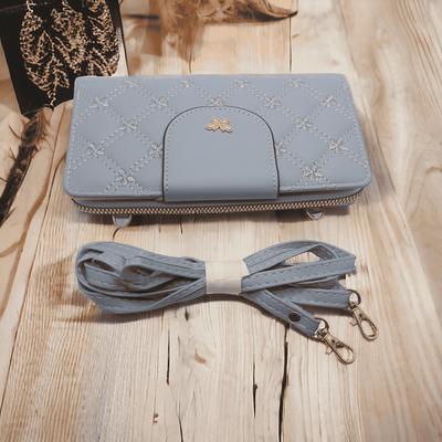 Women's PU Leather Embroidered Clutch