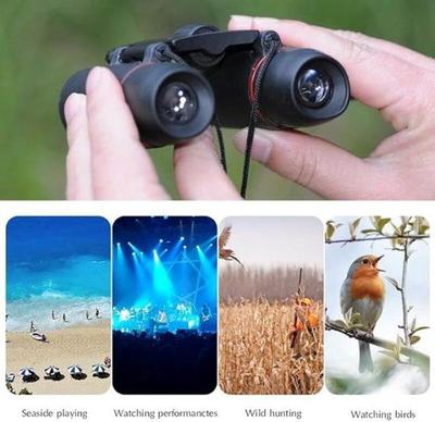 Adventure-Ready Black Rubber Binocular - 1 Pc for Kids (Ages 1-12)