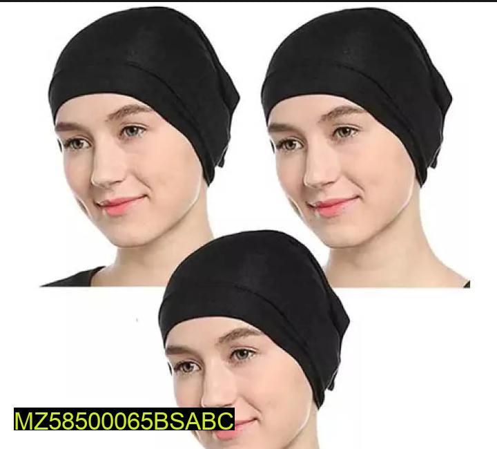Women's Chiffon Plain Niqab Patti Black