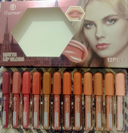 Flormar Nude Shades ,High Pigmented Lip Gloss, 6 Pcs