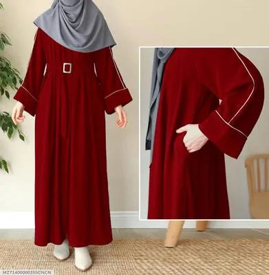 Georgette Plain Full Abaya