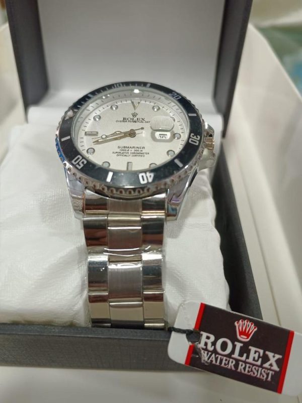 Rolex Men’s Formal Quartz Wrist Watch With Stainless Steel Strap ( With Random Box )