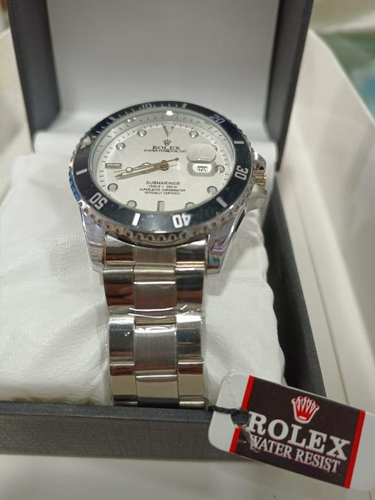 Rolex Men’s Formal Quartz Wrist Watch With Stainless Steel Strap ( With Random Box )