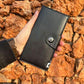 Tri-Fold Pure Leather Long Wallet