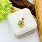 Gold Plated Rotatable Balls Zircon Pendant Necklace - Unisex Design