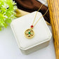 Gold Plated Rotatable Balls Zircon Pendant Necklace - Unisex Design