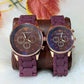 Stainless Steel Quartz Couple Watches - 2 Pcs Unisex Analogue Timepieces