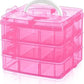 1 Pc Pink and White Easy To Wear Jewellery Box