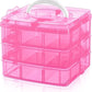 1 Pc Pink and White Easy To Wear Jewellery Box