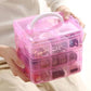1 Pc Pink and White Easy To Wear Jewellery Box