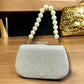 Exquisite Women's Fancy Clutch - 1 Pc in Silver and Golden