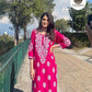Chikankari Embroidered Pink Kurta - 1 Pc Linen Women's Stitched Wear