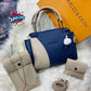 Chic Girl's 3 Pcs Rexine Hand Bag Set - Trendy Plain Design