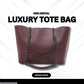 Chic PU Leather Women's Tote Bag - 1 Pc in Black, Maroon & Yellow